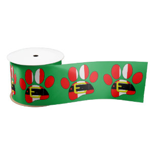 Lazo De Raso Perro navidad