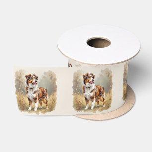 Lazo De Raso Perro Pastor Australiano Merle Rojo Aussie