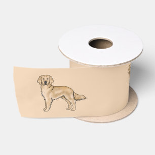 Lazo De Raso Perro Retriever Dorado Amarillo Lindo Dibujo Anima