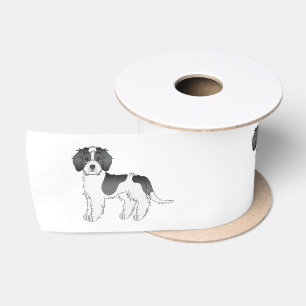 Lazo De Raso Perros mini Goldendoodle negros con manchas adorab