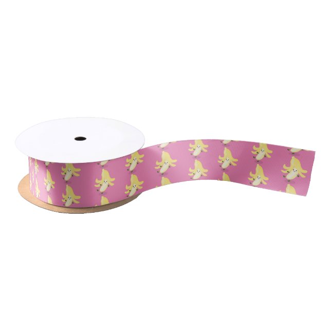 Lazo De Raso Personalizado bananero Cute kawaii (Carrete)