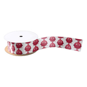 Lazo De Raso Personalizado de frutas pomegranadas alegres