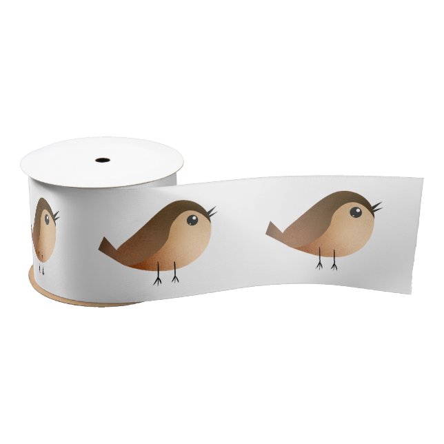 Lazo De Raso Personalizado de pájaro de Sparrow (Carrete)