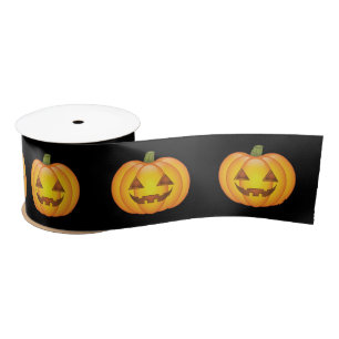 Lazo De Raso Personalizado lindo Halloween calabaza Jack O’Lant