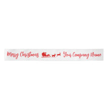 Personalizado Merry Christmas Satin Ribbon
