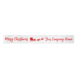 Lazo De Raso Personalizado Merry Christmas Satin Ribbon