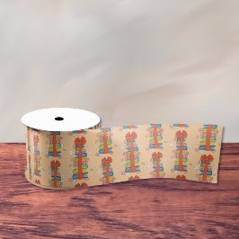 Lazo De Raso Pila de libros con cinta roja de vaca