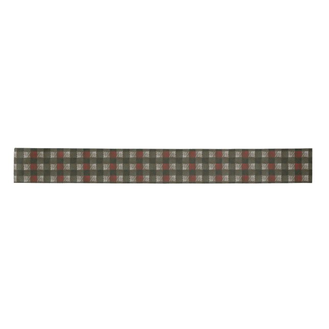 Lazo De Raso Pine Needle Plaid (Anverso)