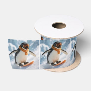 Lazo De Raso Pinguino descendiendo en snowboard