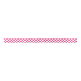 Lazo De Raso Pink and White Checkered Print