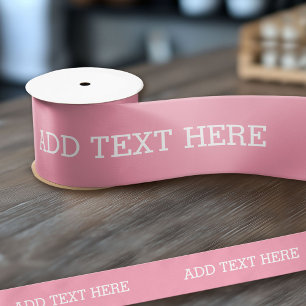 Lazo De Raso Pink Create Your Own - Make It Your Personalizado 