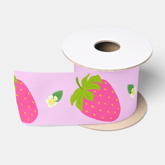 Lazo De Raso Pink de fresa (Carrete)