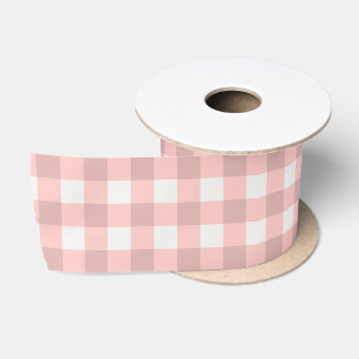 Lazo De Raso Pink Gingham verificado retro