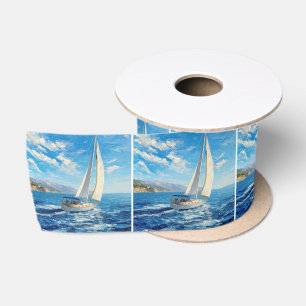 Lazo De Raso Pintura al impasto de barco de vela