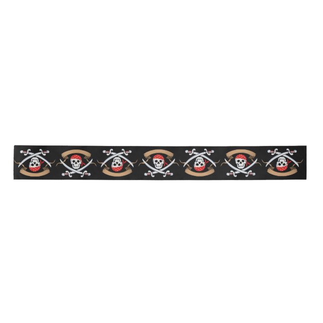 Lazo De Raso Pirate Jolly Roger (Anverso)