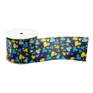 Lazo De Raso Piscina de RIBBON de tipo 3-Negro-SATIN