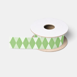 Lazo De Raso Pistachio Verde Argyle Verde pálido Diamante peque