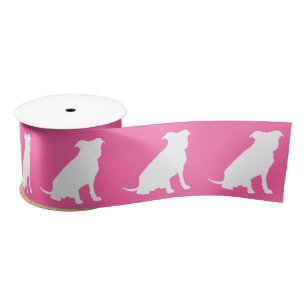 Lazo De Raso Pitbull, Chica rosado de Baby Shower Bulldog Pit