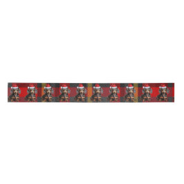 Lazo De Raso Plaid Amante de Perros y Navidad Dachshund