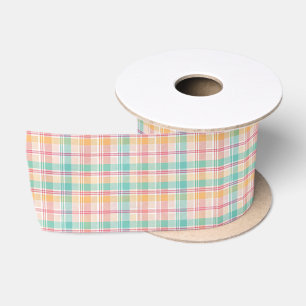 Lazo De Raso Plaid de cuadros multicolor