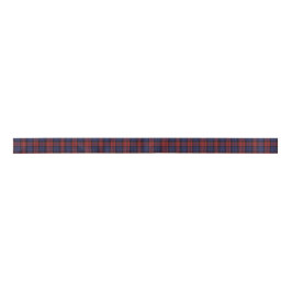 Lazo De Raso Plaid Tartan Clan MacLachlan Púrpura Rojo