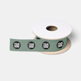 Lazo De Raso Plantilla de logotipo de negocio verde salvia pers