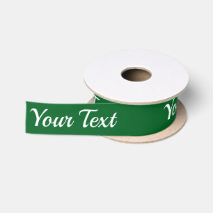 Lazo De Raso Plantilla de texto de escritura simple verde oscur