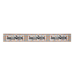 Lazo De Raso Playful Halloween Plaid