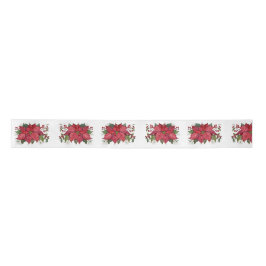Lazo De Raso Poinsettia Ribbon