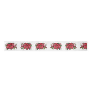 Lazo De Raso Poinsettia Ribbon