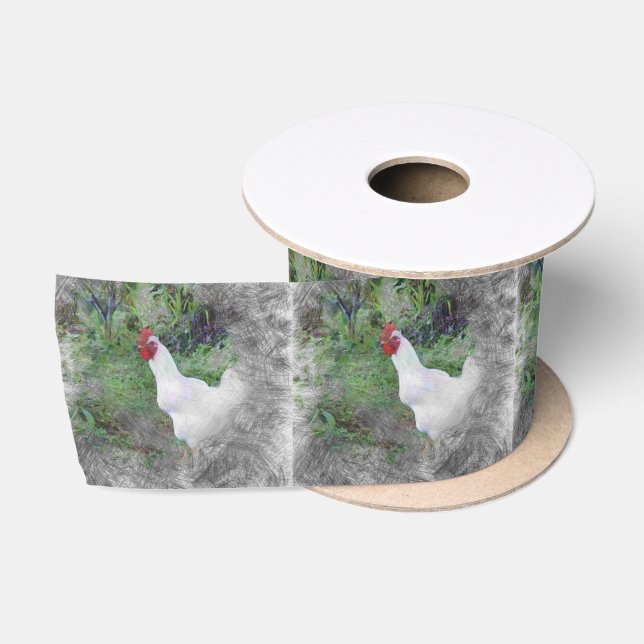 Lazo De Raso pollo con animales (Carrete)