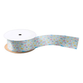 Lazo De Raso Pool Party Satin Ribbon in Blue