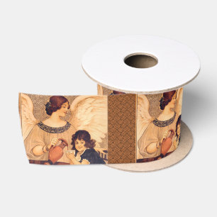 Lazo De Raso Póster Antiguo del Ángel de Chocolate Francés: Art