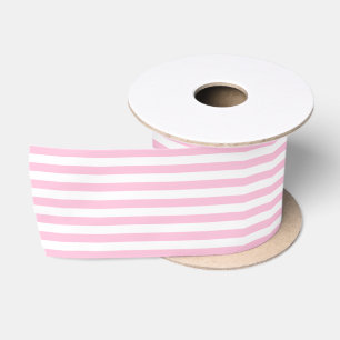Lazo De Raso Preppy Franja Rosa