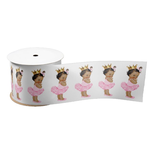 Lazo De Raso Princesa Étnica Bebé Niña (Carrete)