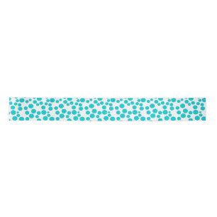 Lazo De Raso Punto de polka azul