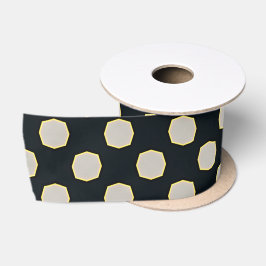 Lazo De Raso Punto de polka negro retro clásico