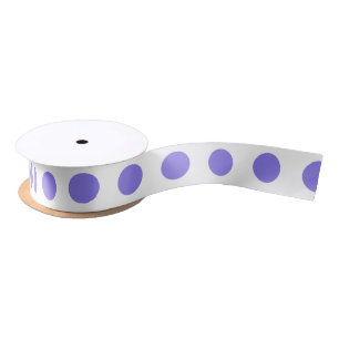 Lazo De Raso Puntos de polka periwinkle