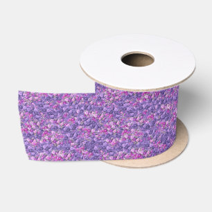 Lazo De Raso Púrpura color de rosa gótica de la lavanda del
