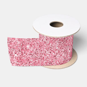 Lazo De Raso Purpurina Girly Pink Glitz