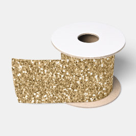Lazo De Raso Purpurina Gold Glitzy Sparkle