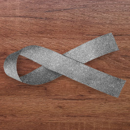 Lazo De Raso Purpurina plateado