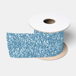 Lazo De Raso Purpurina Turquoise Aqua Blue Glam