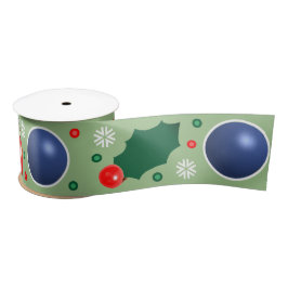 Lazo De Raso Racquetball Holiday Gift Satin Ribbon
