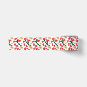 Lazo De Raso Ramo floral de gerbera rosa patrón 