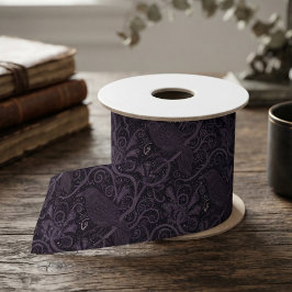 Lazo De Raso Raven Gothic Plum Filigree
