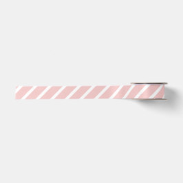 Lazo De Raso Rayado Rosa Blanco