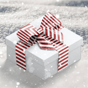 Lazo De Raso Rayas blancas rojas tradicionales