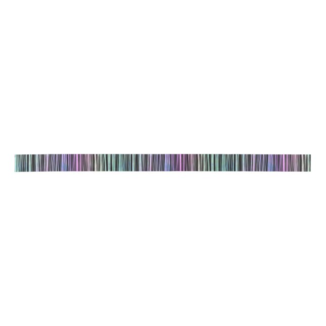 Lazo De Raso rayas de gradiente de arco iris sobre negro: (Anverso)
