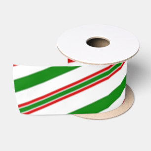 Lazo De Raso Rayas decorativas de navidades